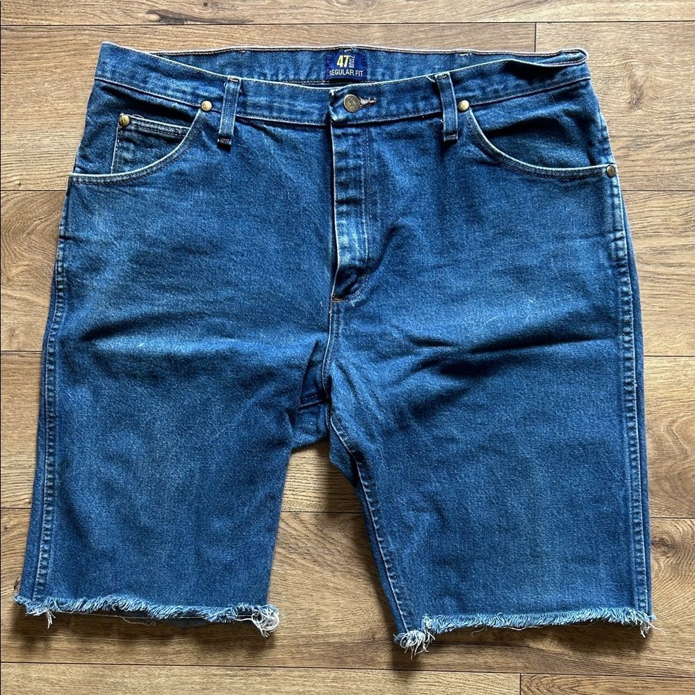 Wrangler Men's Denim Cut-Off Shorts 36 X 32
